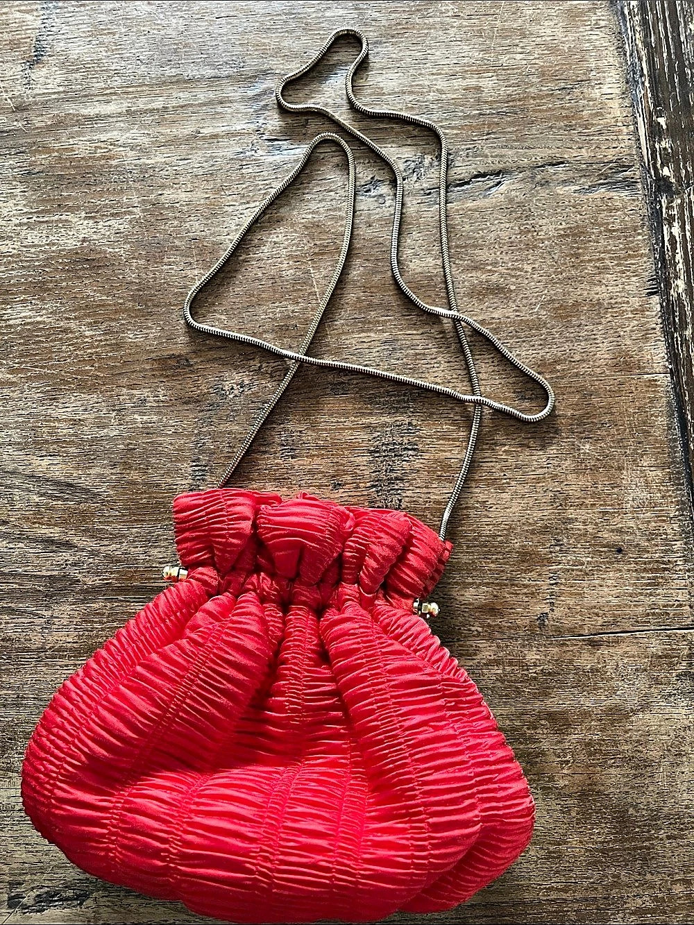 Vintage I. MAGNIN timeless Red Frame Crossbody Clutch